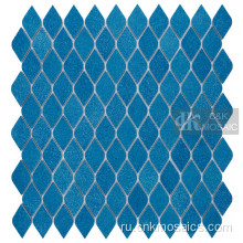 Мозаика из синего стекла для бассейнов